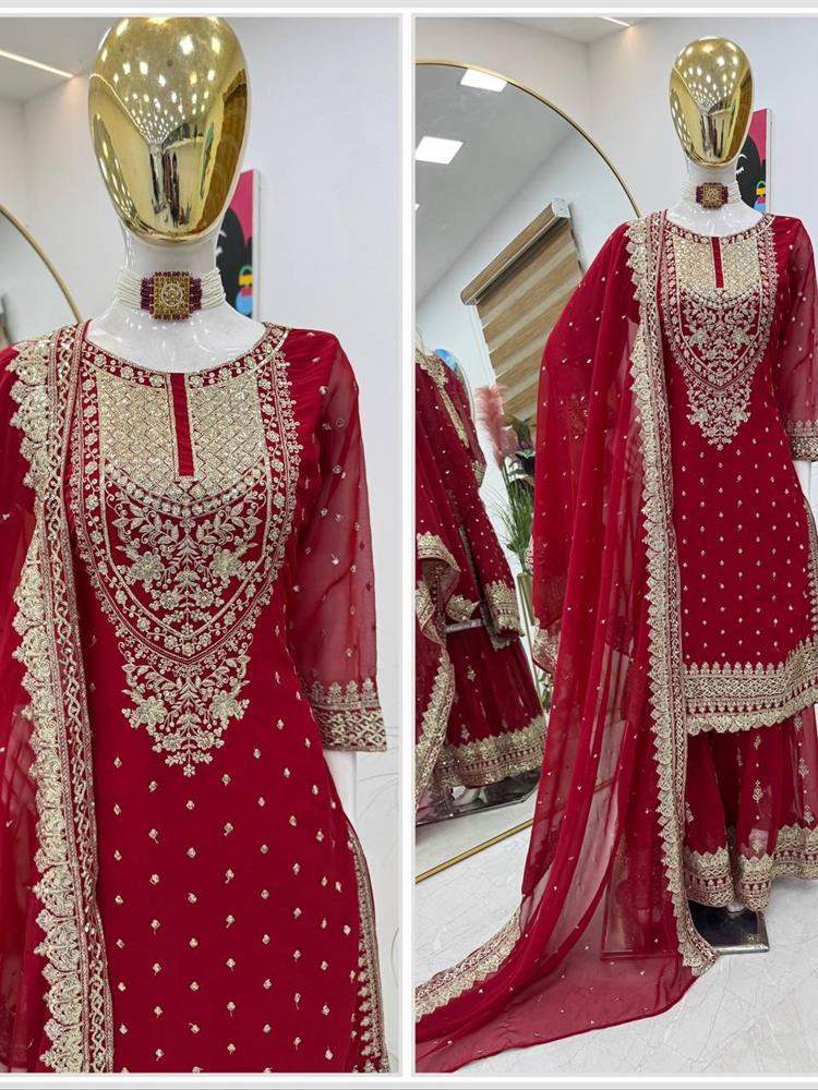 New Designer Party Sharara Shuit & Dupatta Set