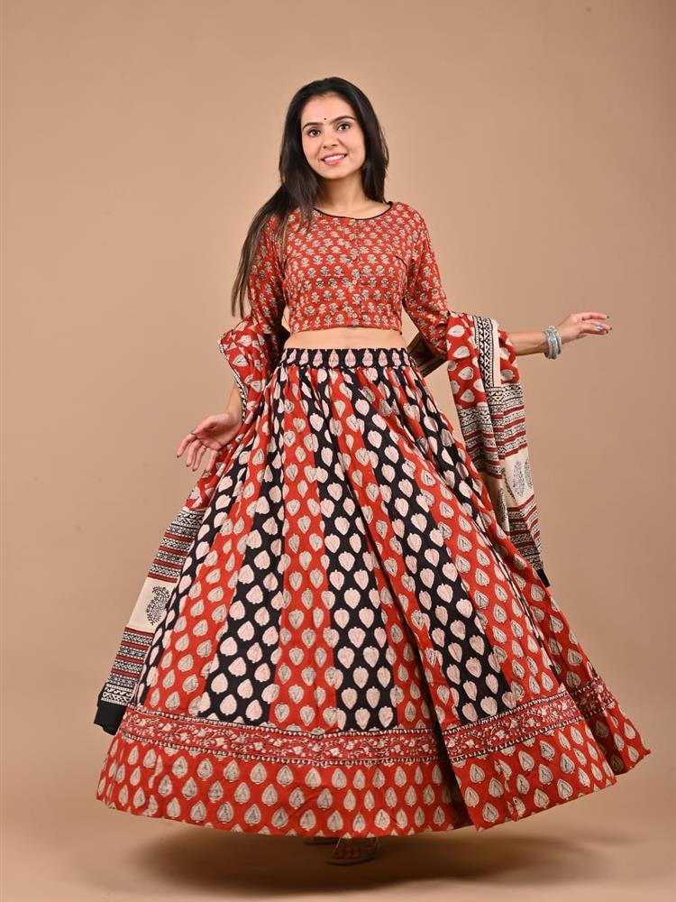 Bangru Print Lehngha