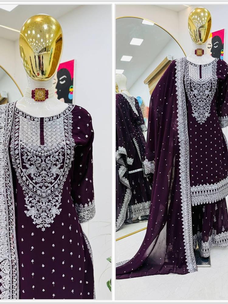 New Designer Party Sharara Shuit & Dupatta Set