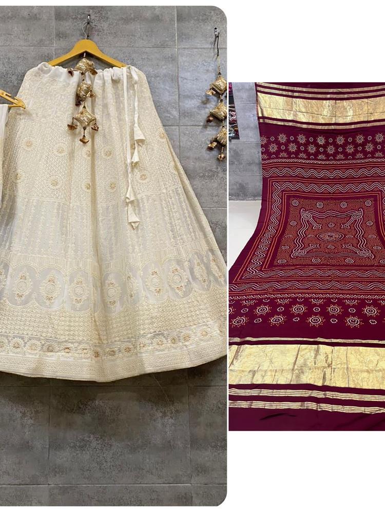 Chikankari Lehnga 