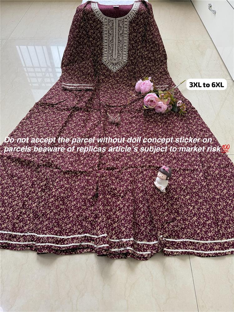 Plussize Anarkali Rayon Kurti 