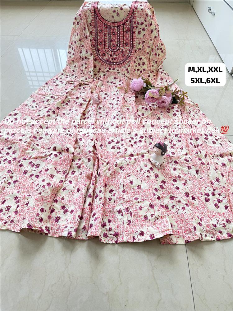 Plussize Anarkali Rayon Kurti 