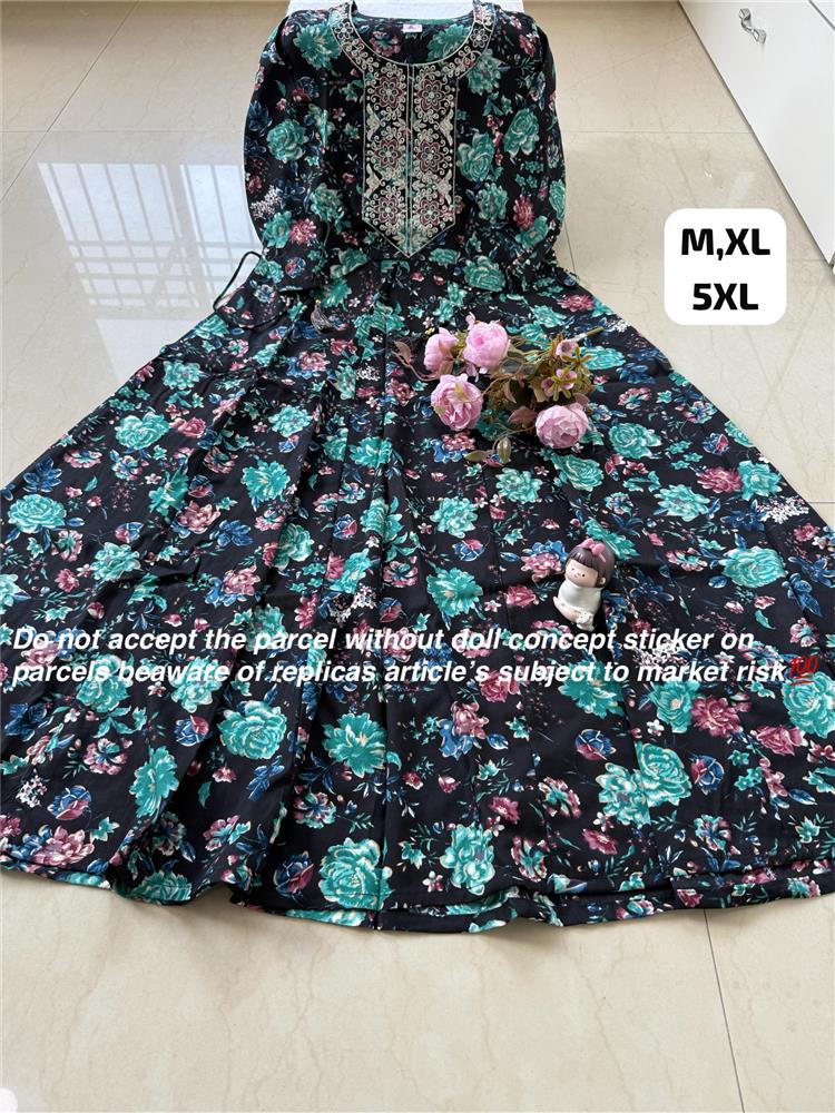 Plussize Anarkali Rayon Kurti 