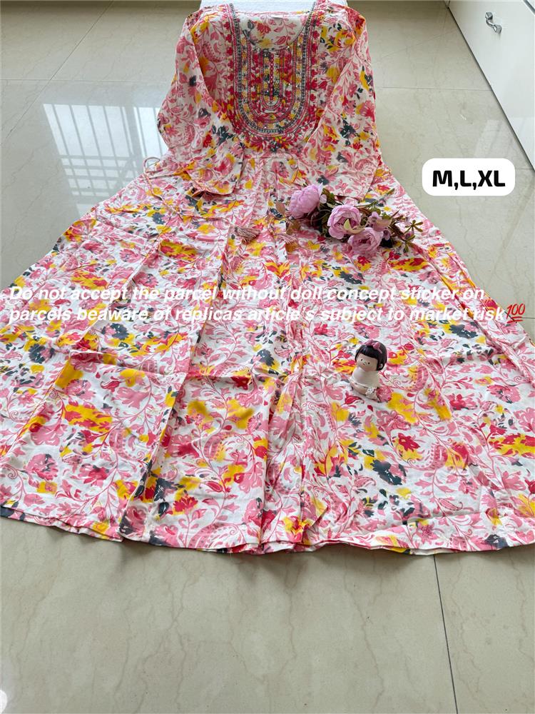 Plussize Anarkali Rayon Kurti 