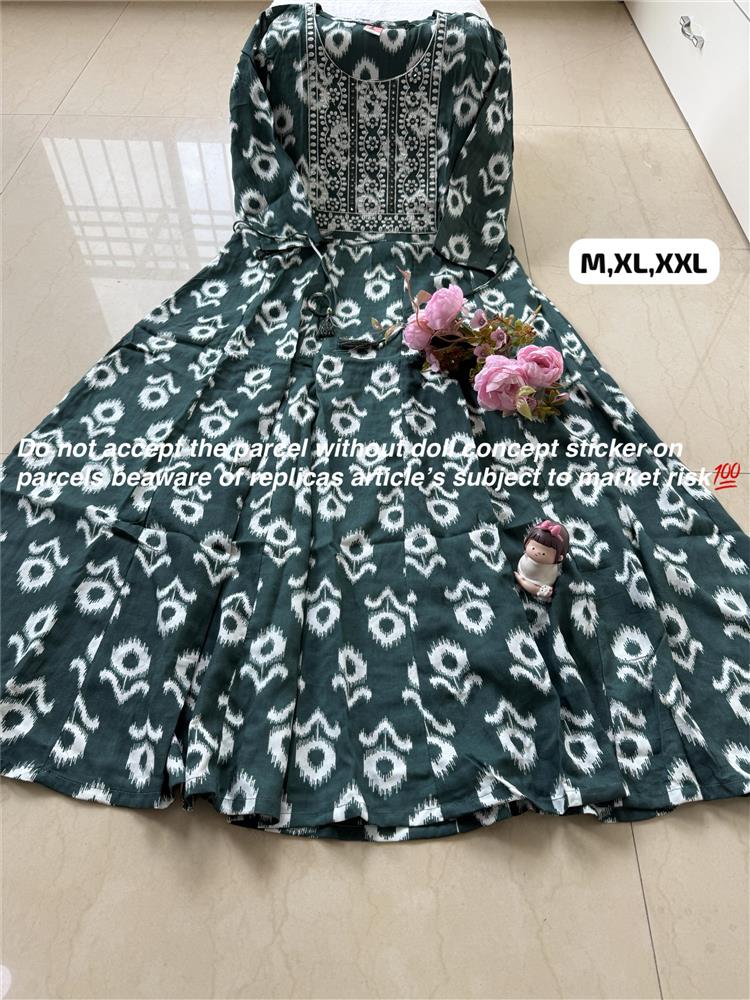 Plussize Anarkali Rayon Kurti 