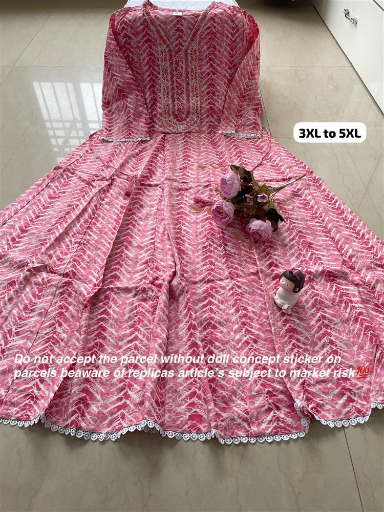 Plussize Anarkali Rayon Kurti 