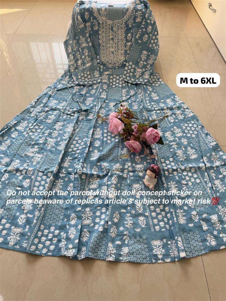 Plussize Anarkali Rayon Kurti 