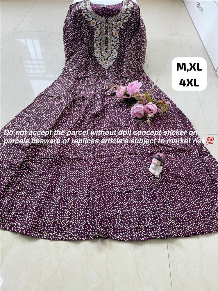 Plussize Anarkali Rayon Kurti 