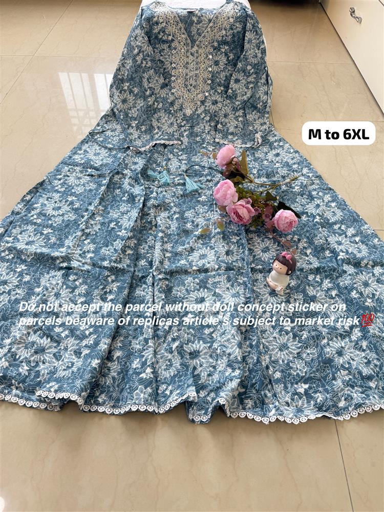 Plussize Anarkali Rayon Kurti 