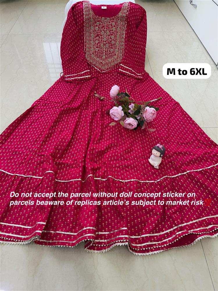 Plussize Anarkali Rayon Kurti 