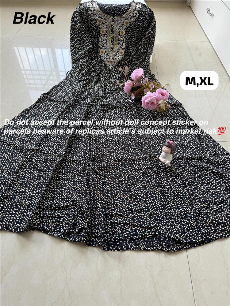 Plussize Anarkali Rayon Kurti 