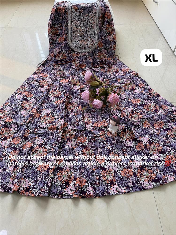 Plussize Anarkali Rayon Kurti 