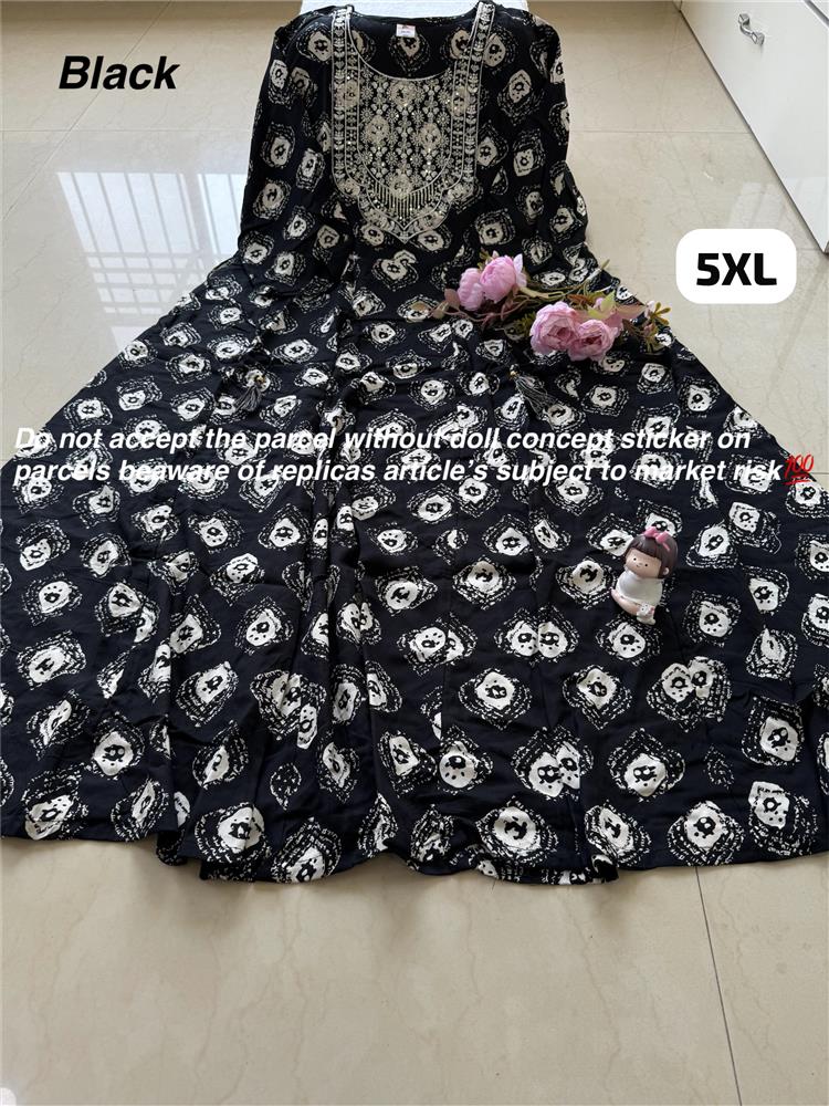 Plussize Anarkali Rayon Kurti 