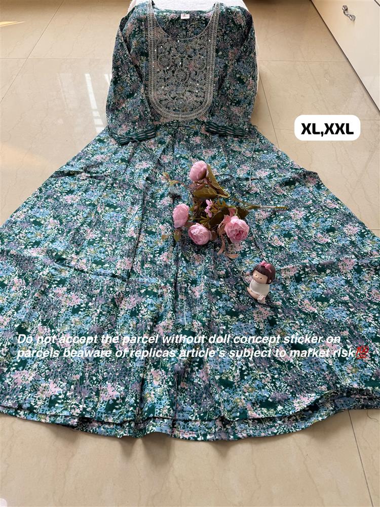 Plussize Anarkali Rayon Kurti 