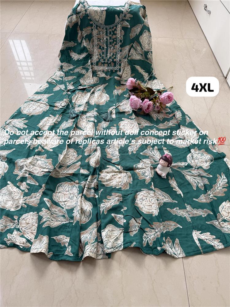 Plussize Anarkali Rayon Kurti 