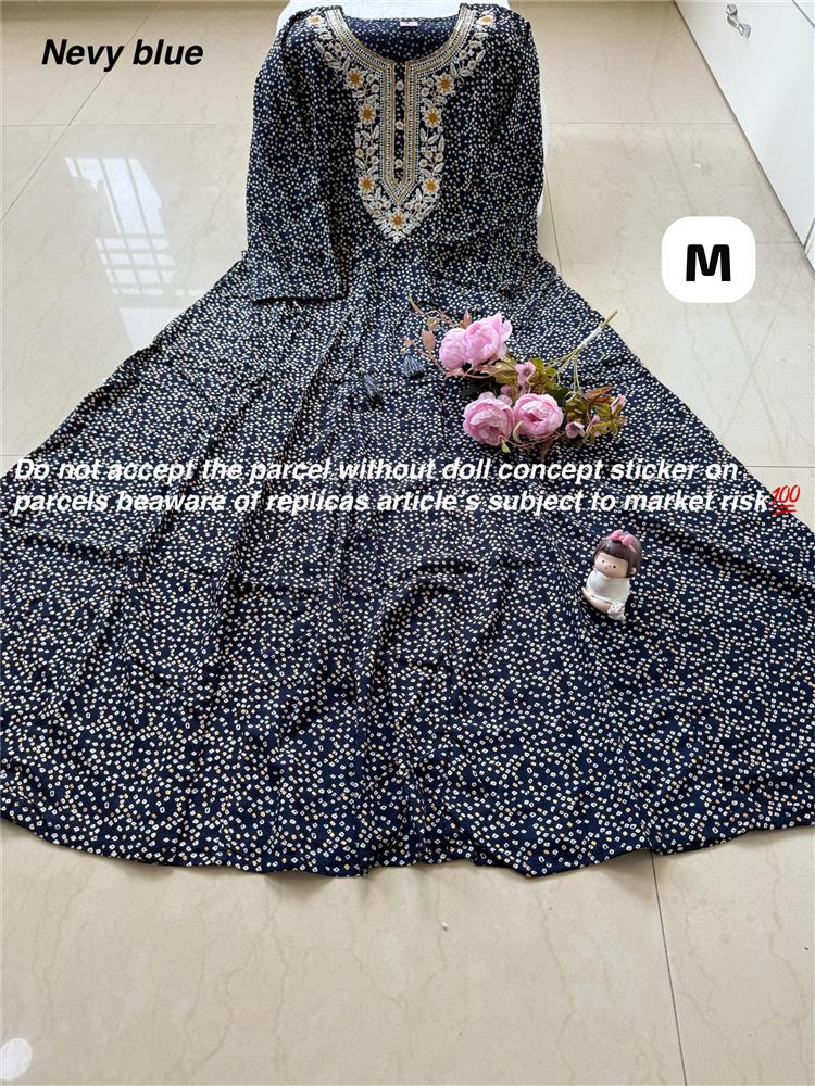 Plussize Anarkali Rayon Kurti 