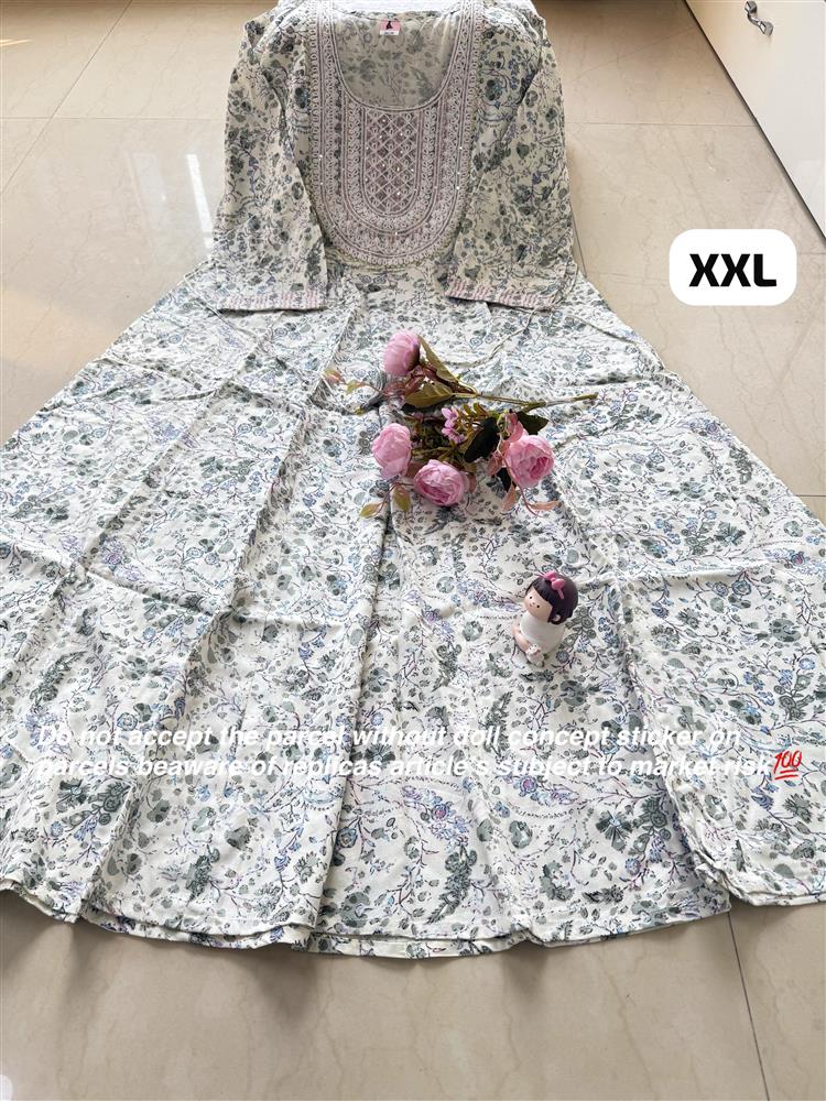 Plussize Anarkali Rayon Kurti 