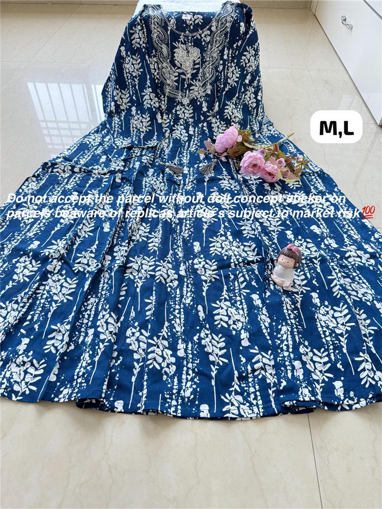 Plussize Anarkali Rayon Kurti 