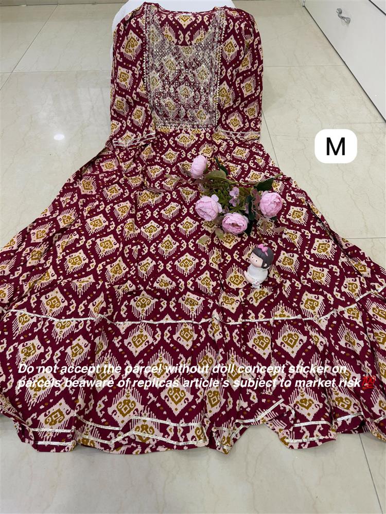 Plussize Anarkali Rayon Kurti 