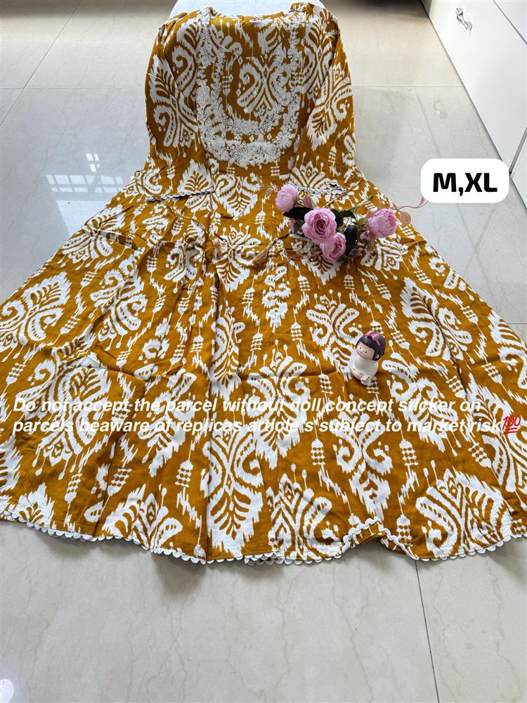 Plussize Anarkali Rayon Kurti 