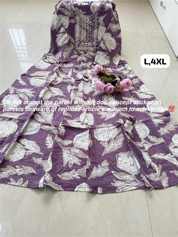 Plussize Anarkali Rayon Kurti 