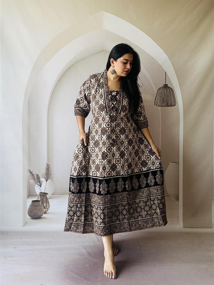 Ajrakh Hand Block One Piece 