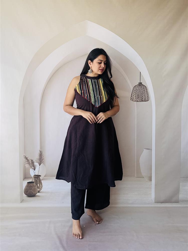 Cotton Ajrakh NATURAL VEG DYE Coordset