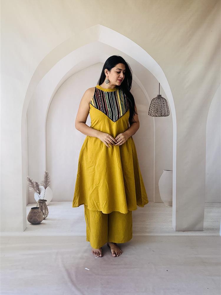 Cotton Ajrakh NATURAL VEG DYE Coordset