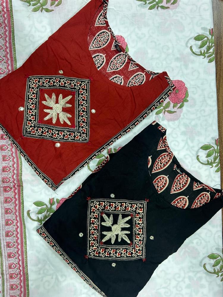 Ajrakh Print 3 Pcs Shuit 