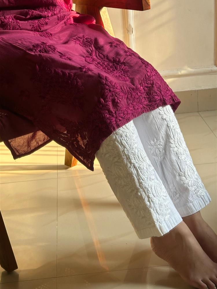 Muslin Chikankari Kurti 