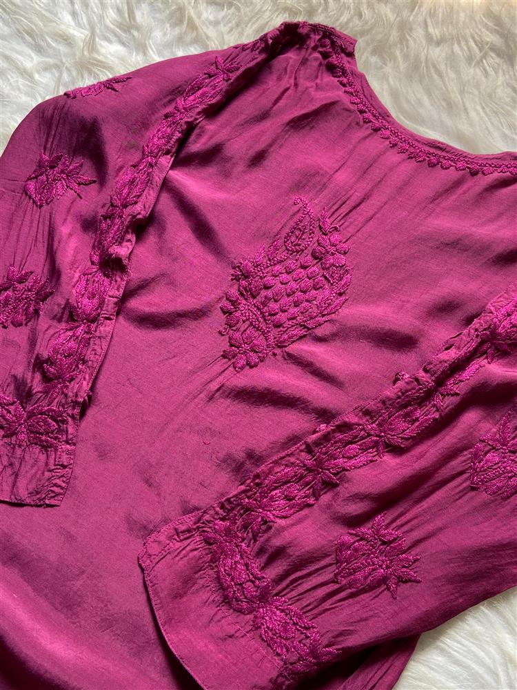 Muslin Chikankari Kurti 