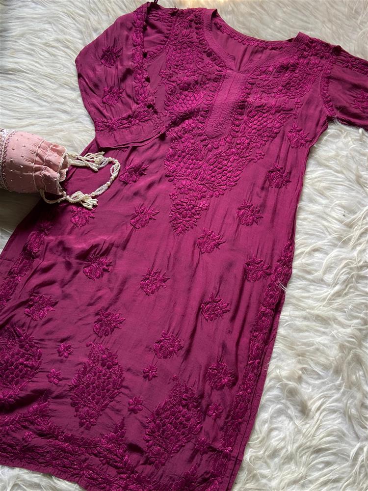 Muslin Chikankari Kurti 