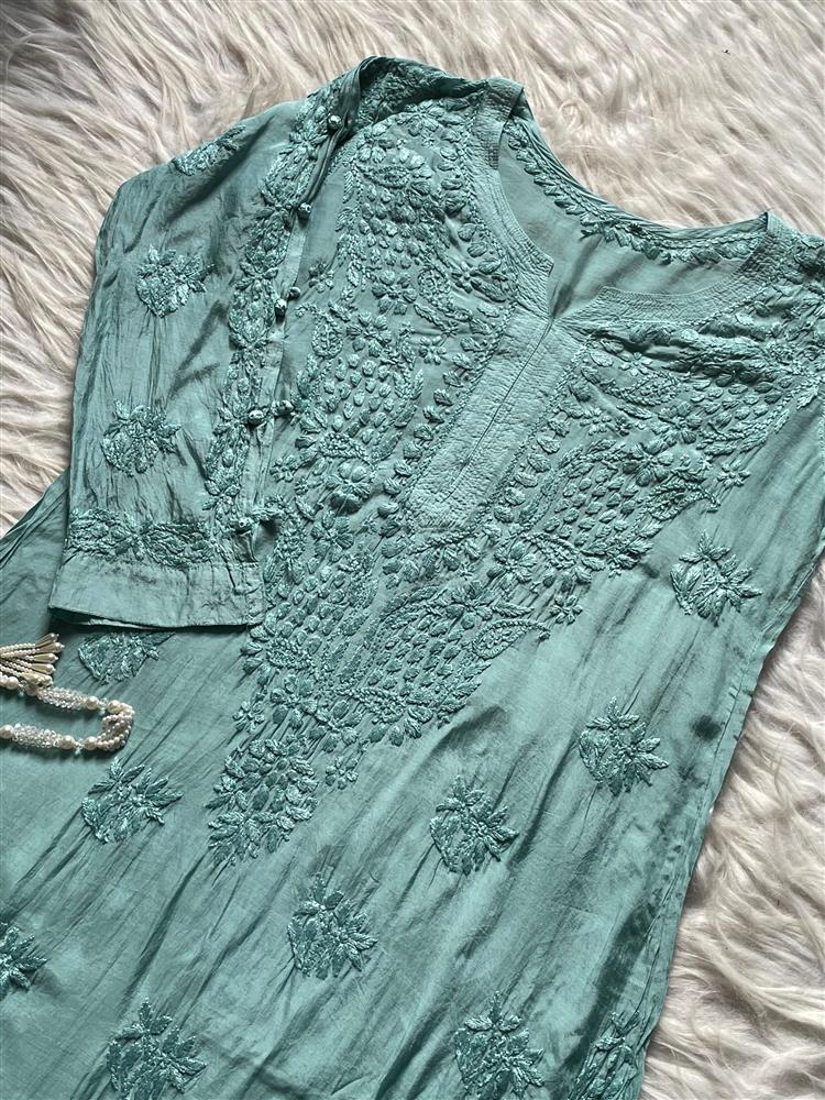 Muslin Chikankari Kurti 