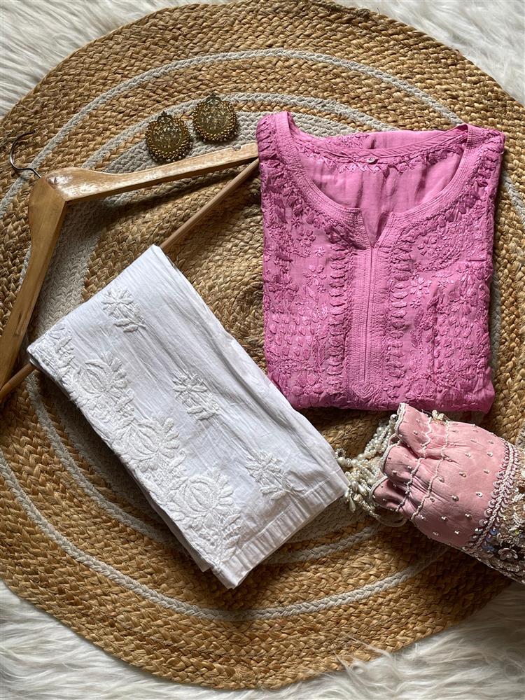 Muslin Chikankari Kurti 
