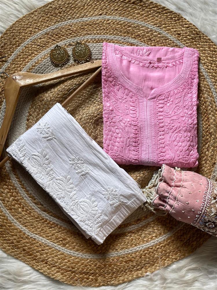 Muslin Chikankari Kurti 