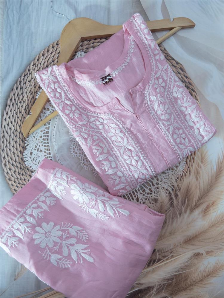 Daman Chikankari kurti Set