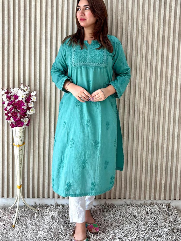 Handcrafted Chikankari Kurti 