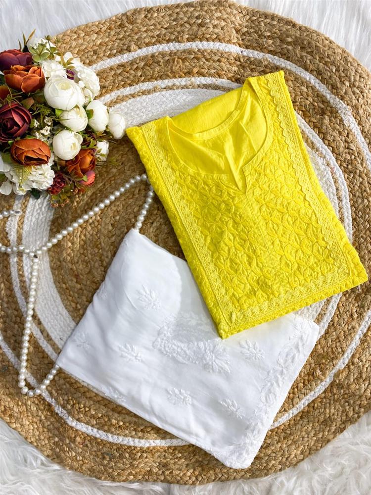 Handcrafted Chikankari Kurti 