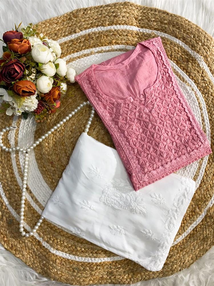 Handcrafted Chikankari Kurti 