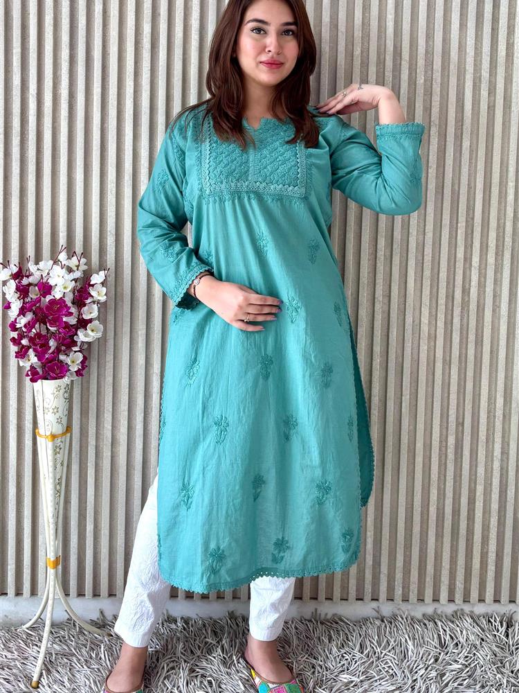 Handcrafted Chikankari Kurti 