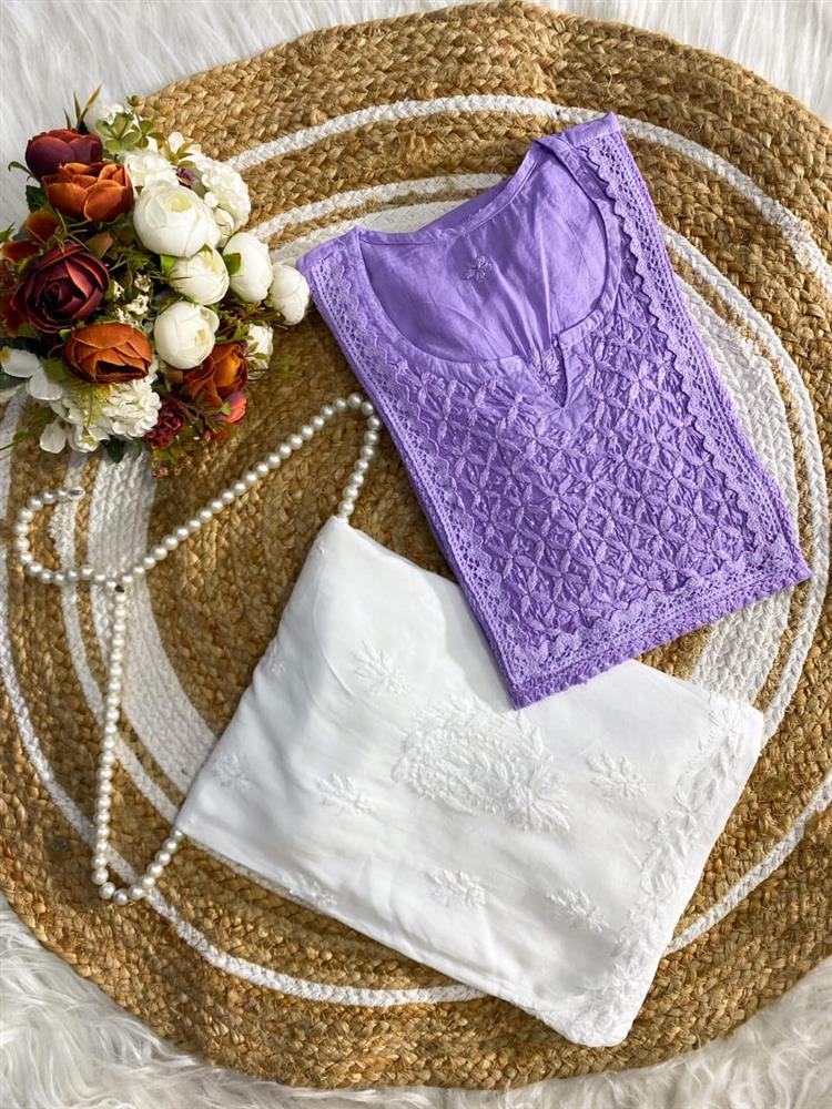 Handcrafted Chikankari Kurti 