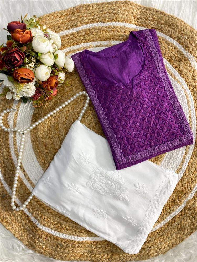 Handcrafted Chikankari Kurti 