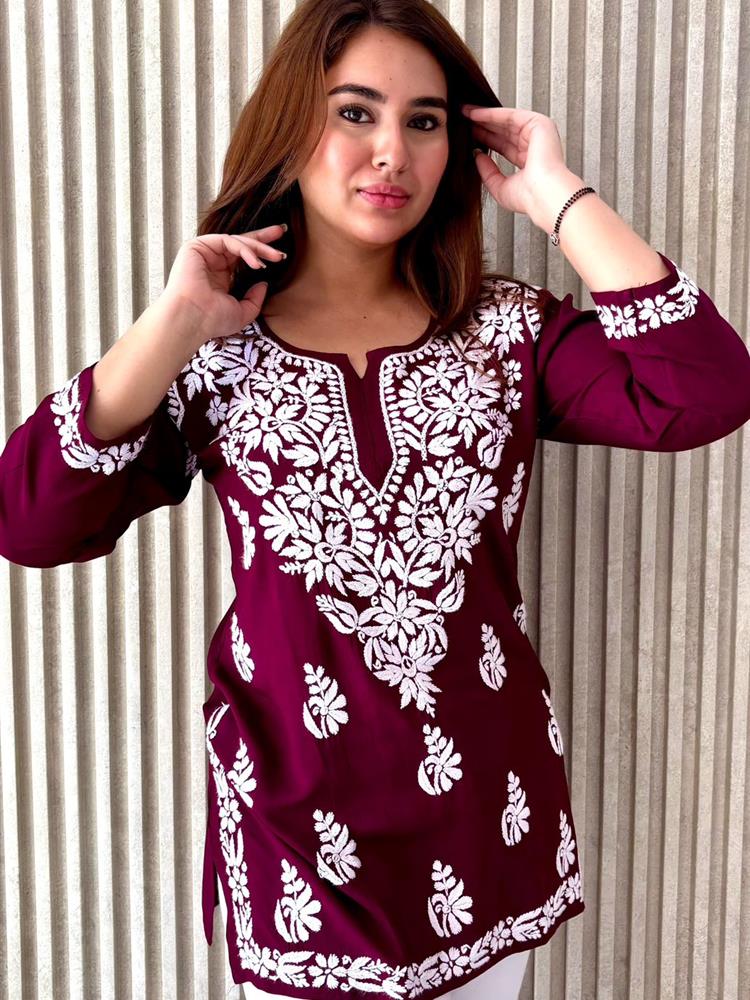 Chikankari Shorttop