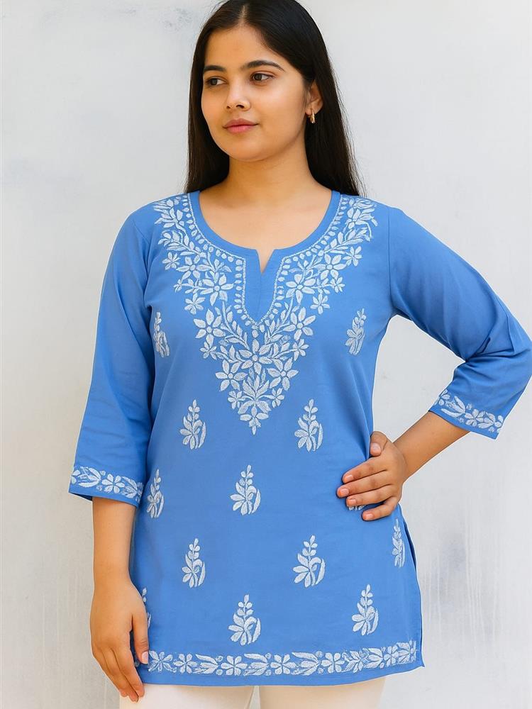 Chikankari Shorttop