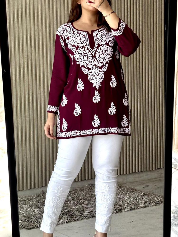Chikankari Shorttop