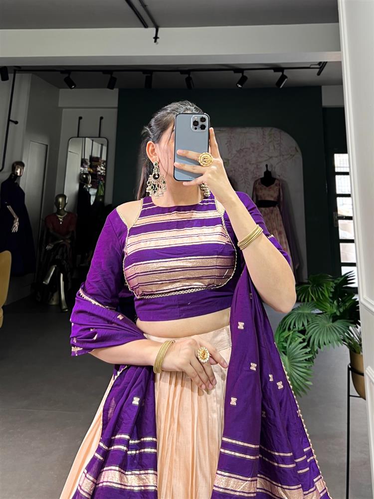 Half Saree South Style Lehngha 