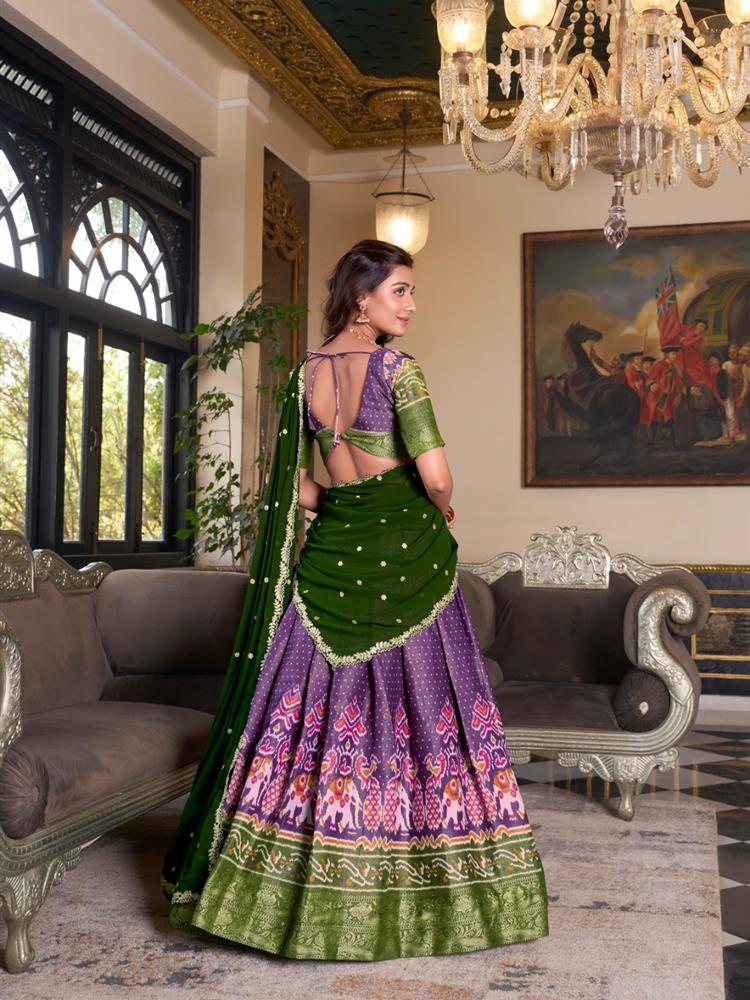 Half Saree South Style Lehngha 