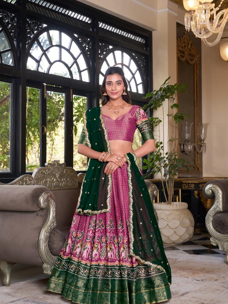 Half Saree South Style Lehngha 