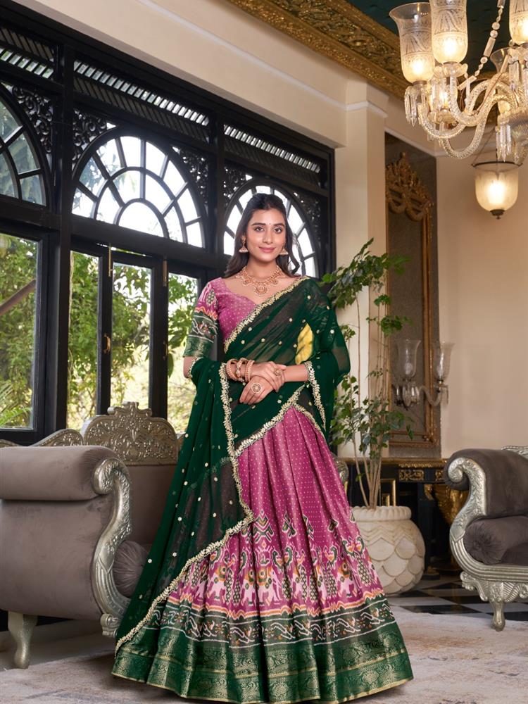 Half Saree South Style Lehngha 