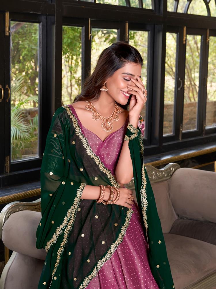 Half Saree South Style Lehngha 